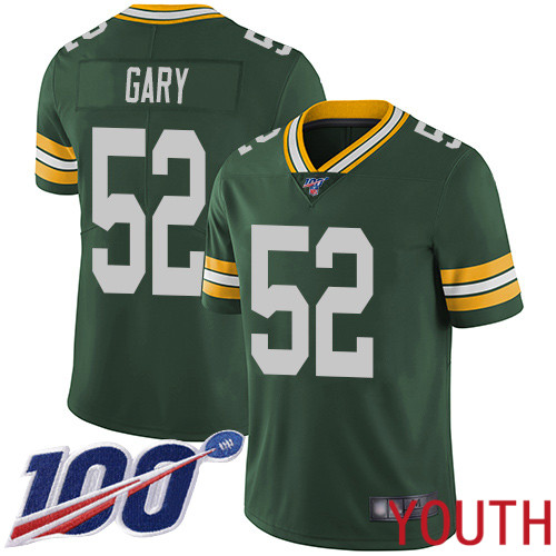 Green Bay Packers Limited Green Youth #52 Gary Rashan Home Jersey Nike NFL 100th Season Vapor Untouchable